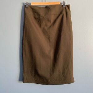 Express Olive Green Skirt with side zipper